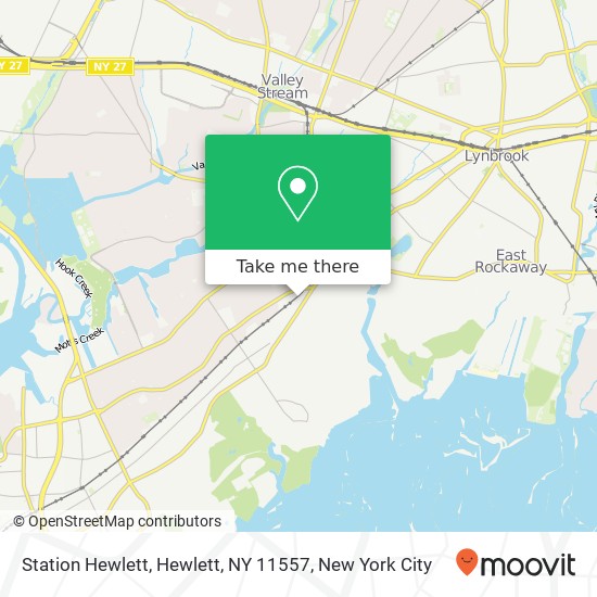 Mapa de Station Hewlett, Hewlett, NY 11557
