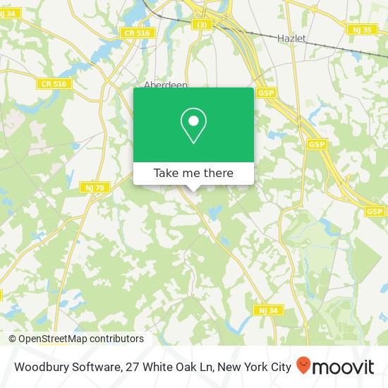 Mapa de Woodbury Software, 27 White Oak Ln