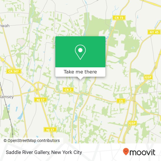 Saddle River Gallery map