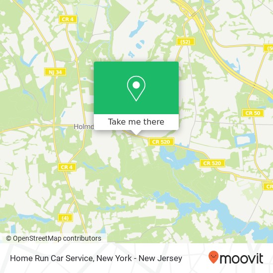 Home Run Car Service map