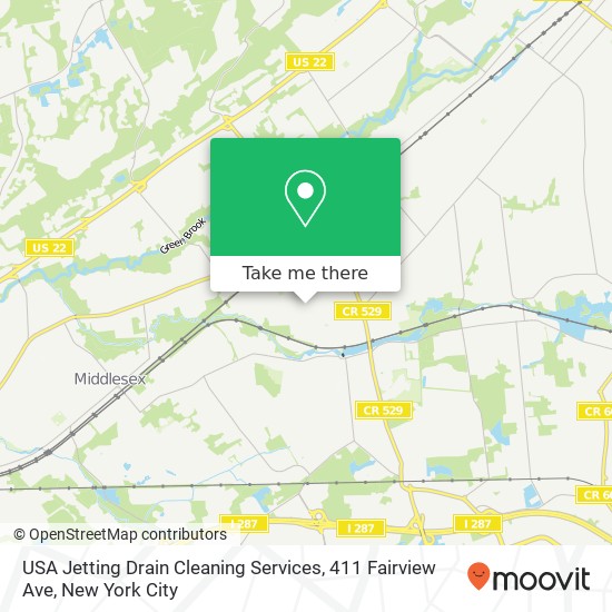 Mapa de USA Jetting Drain Cleaning Services, 411 Fairview Ave