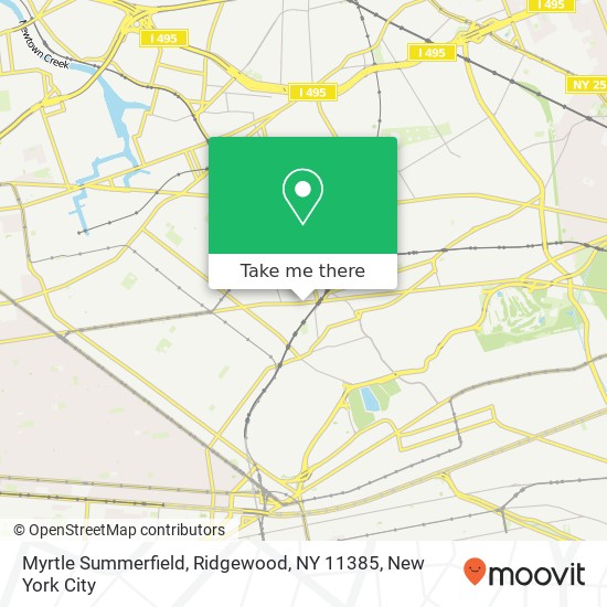 Myrtle Summerfield, Ridgewood, NY 11385 map