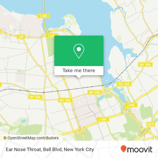 Ear Nose Throat, Bell Blvd map