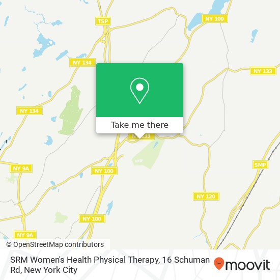 Mapa de SRM Women's Health Physical Therapy, 16 Schuman Rd