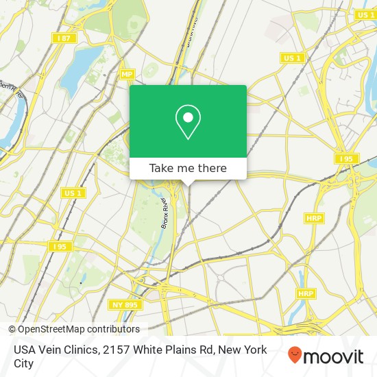 USA Vein Clinics, 2157 White Plains Rd map