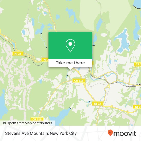 Mapa de Stevens Ave Mountain, Kinnelon, NJ 07405