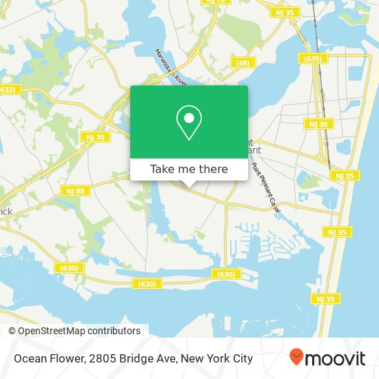 Mapa de Ocean Flower, 2805 Bridge Ave