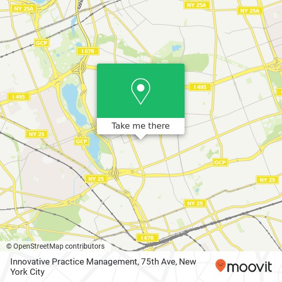 Innovative Practice Management, 75th Ave map