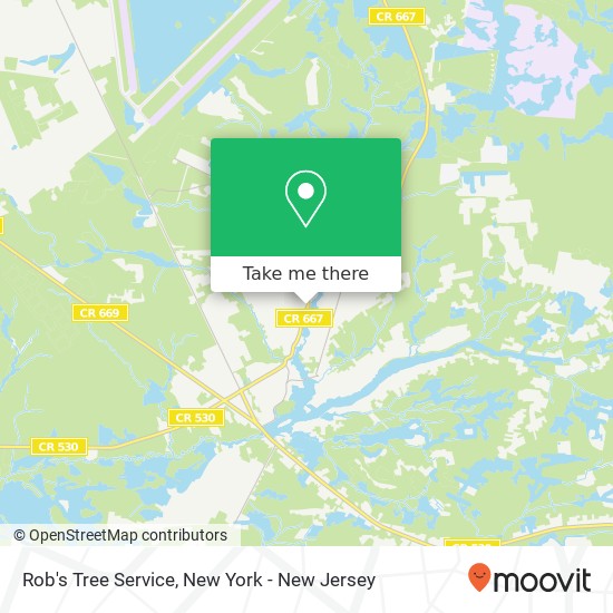 Rob's Tree Service map