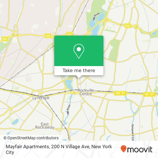 Mapa de Mayfair Apartments, 200 N Village Ave