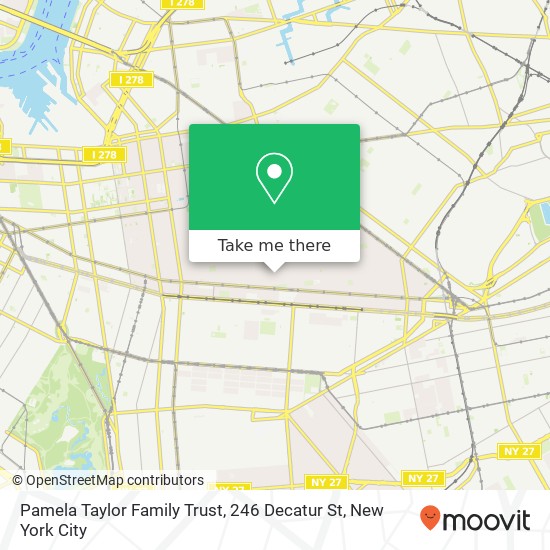 Mapa de Pamela Taylor Family Trust, 246 Decatur St