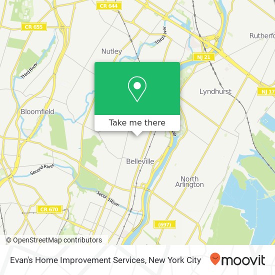 Mapa de Evan's Home Improvement Services