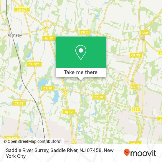 Saddle River Surrey, Saddle River, NJ 07458 map