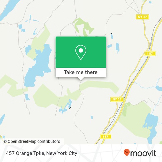 457 Orange Tpke, Southfields, NY 10975 map