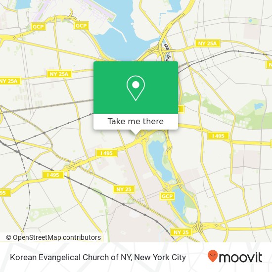 Mapa de Korean Evangelical Church of NY