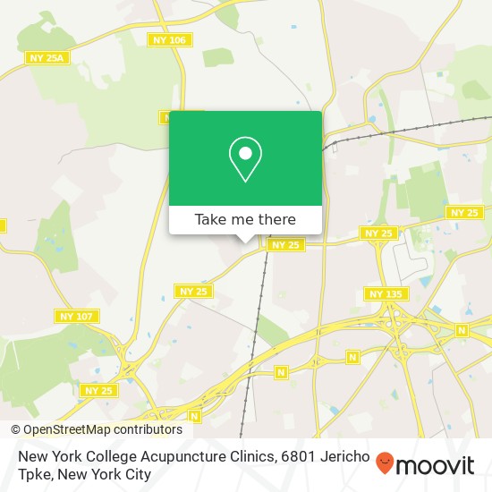 Mapa de New York College Acupuncture Clinics, 6801 Jericho Tpke