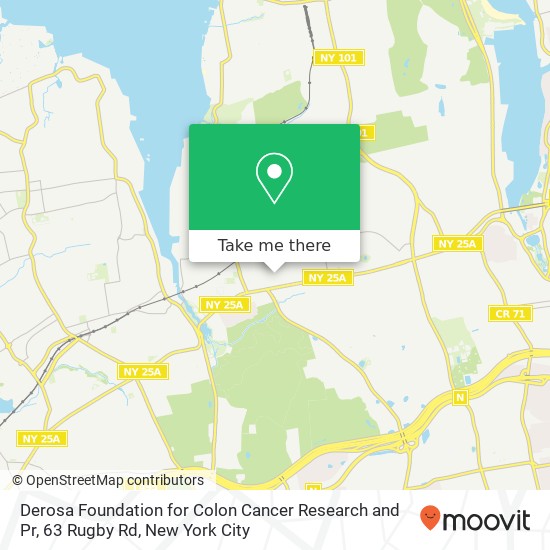 Derosa Foundation for Colon Cancer Research and Pr, 63 Rugby Rd map