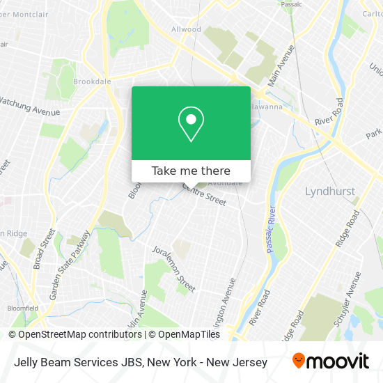 Jelly Beam Services JBS map