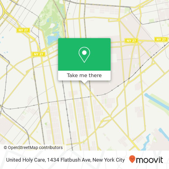 United Holy Care, 1434 Flatbush Ave map