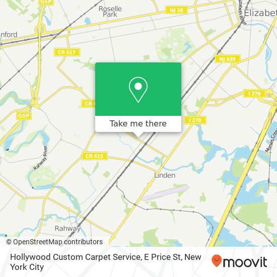 Mapa de Hollywood Custom Carpet Service, E Price St