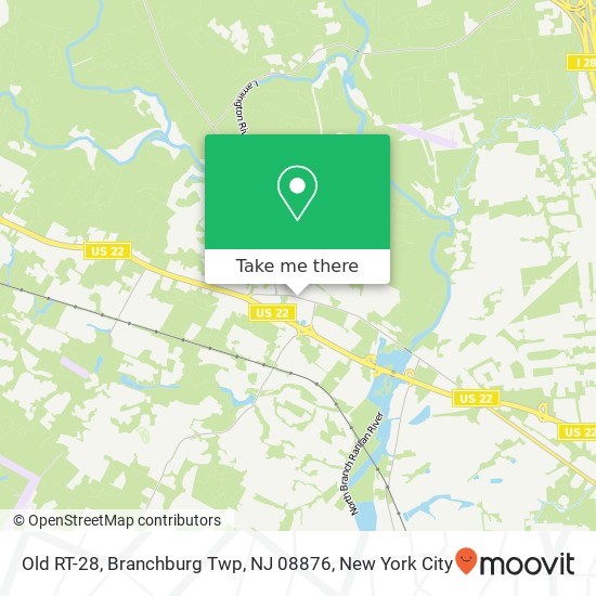 Mapa de Old RT-28, Branchburg Twp, NJ 08876