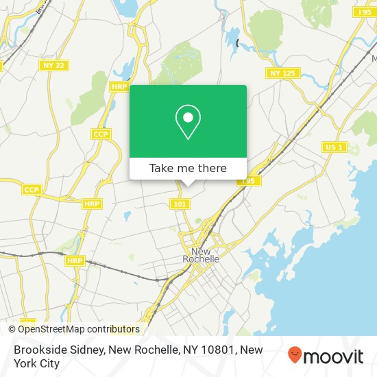 Brookside Sidney, New Rochelle, NY 10801 map