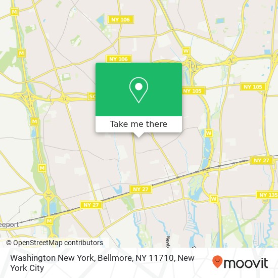 Washington New York, Bellmore, NY 11710 map