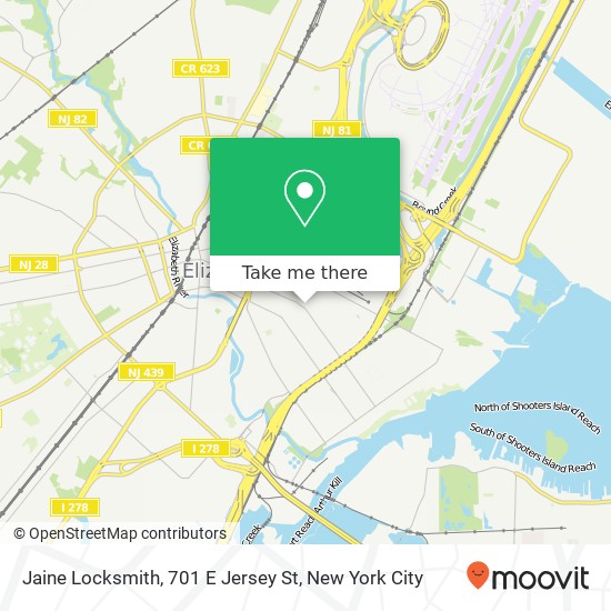 Jaine Locksmith, 701 E Jersey St map