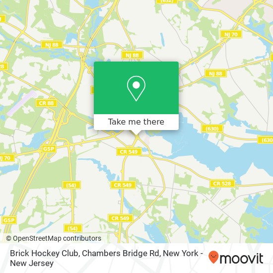 Brick Hockey Club, Chambers Bridge Rd map