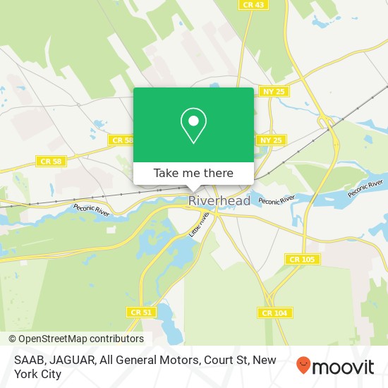 SAAB, JAGUAR, All General Motors, Court St map