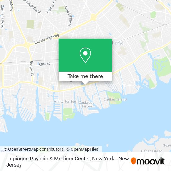 Mapa de Copiague Psychic & Medium Center