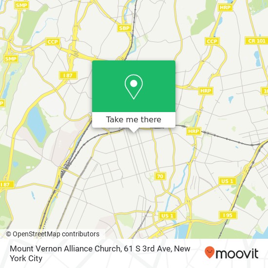 Mapa de Mount Vernon Alliance Church, 61 S 3rd Ave