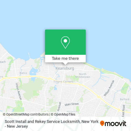 Scott Install and Rekey Service Locksmith map