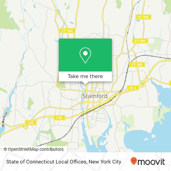 State of Connecticut Local Offices map