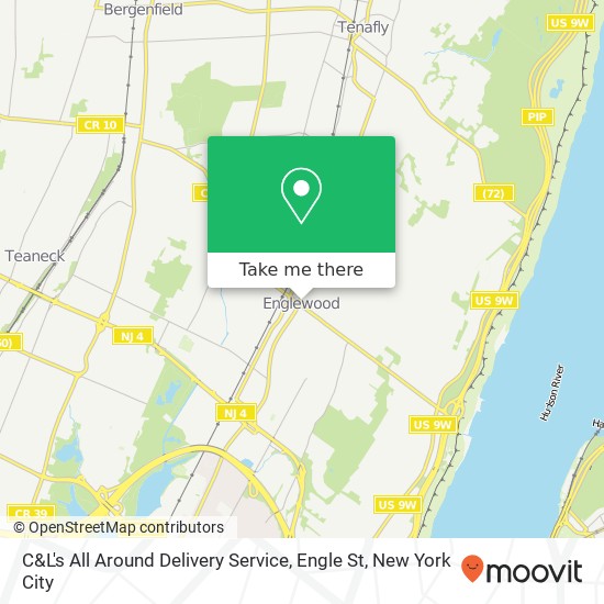 C&L's All Around Delivery Service, Engle St map