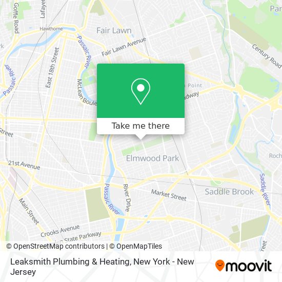 Mapa de Leaksmith Plumbing & Heating