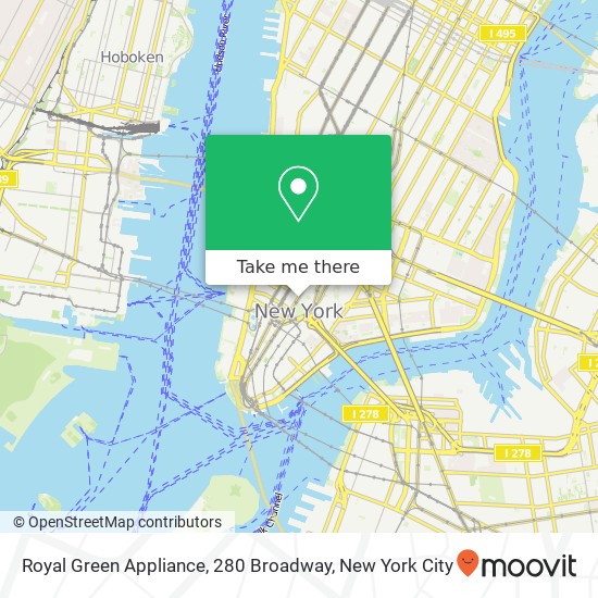 Royal Green Appliance, 280 Broadway map