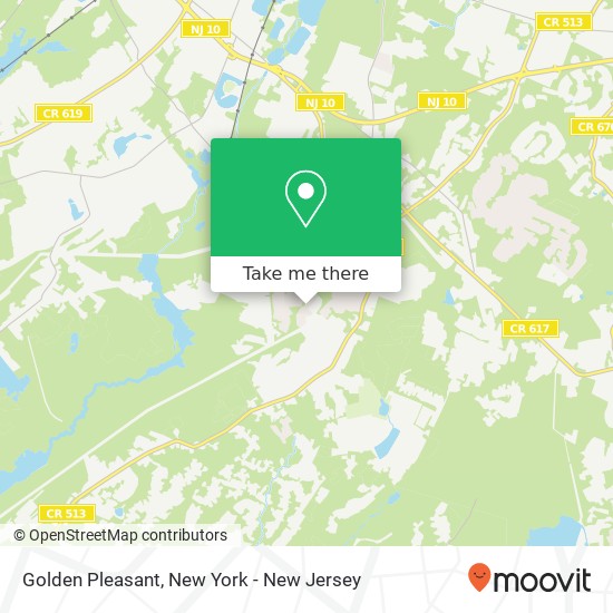 Mapa de Golden Pleasant, Randolph, NJ 07869