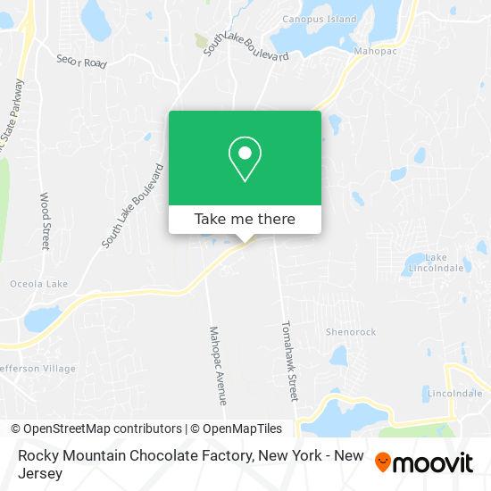 Mapa de Rocky Mountain Chocolate Factory