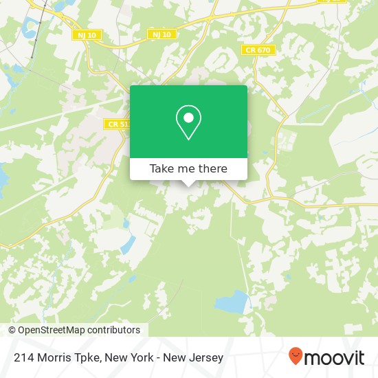 Mapa de 214 Morris Tpke, Randolph, NJ 07869