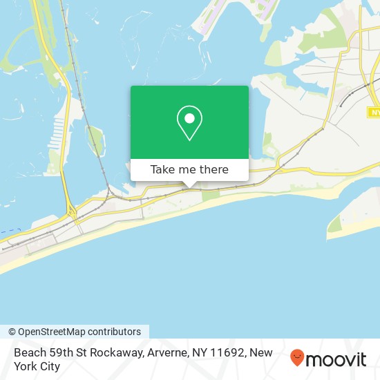 Mapa de Beach 59th St Rockaway, Arverne, NY 11692