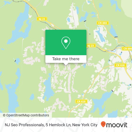 NJ Seo Professionals, 5 Hemlock Ln map