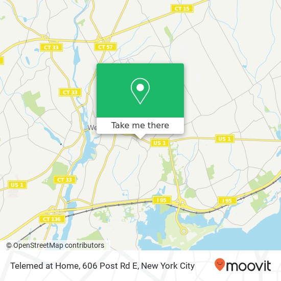 Mapa de Telemed at Home, 606 Post Rd E