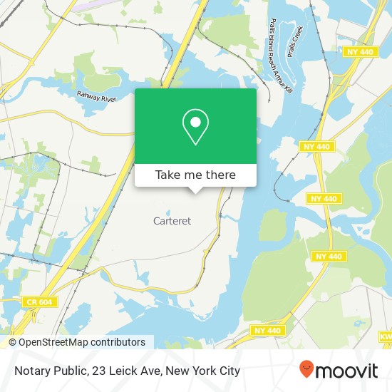 Mapa de Notary Public, 23 Leick Ave