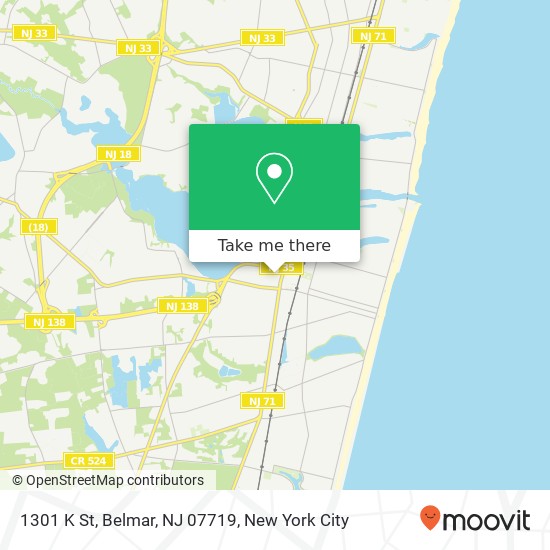 1301 K St, Belmar, NJ 07719 map