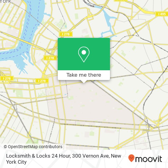 Mapa de Locksmith & Locks 24 Hour, 300 Vernon Ave