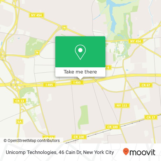 Mapa de Unicomp Technologies, 46 Cain Dr