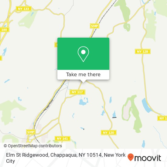 Mapa de Elm St Ridgewood, Chappaqua, NY 10514