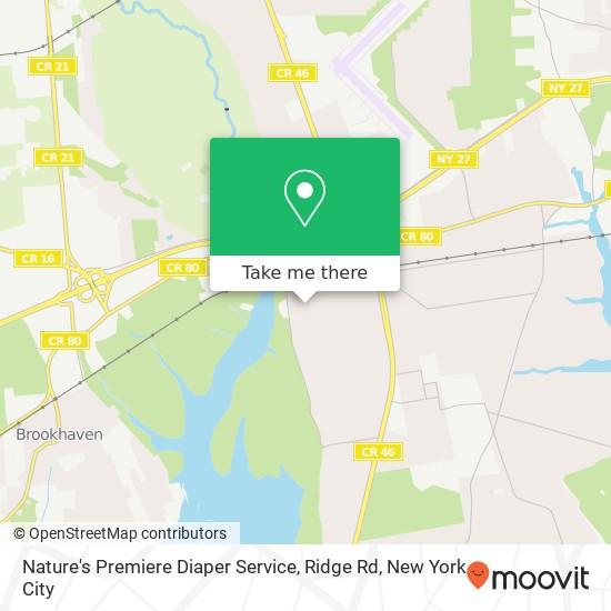 Nature's Premiere Diaper Service, Ridge Rd map