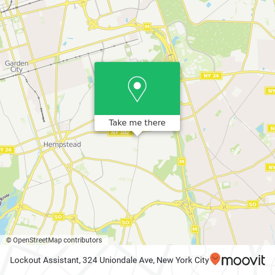 Mapa de Lockout Assistant, 324 Uniondale Ave